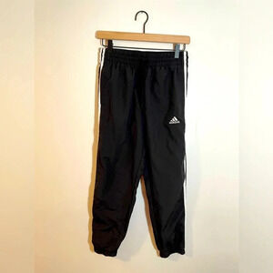 ADIDAS Joggers Black Women’s Size Small Elastic Pull On Drawstring Pockets EUC
